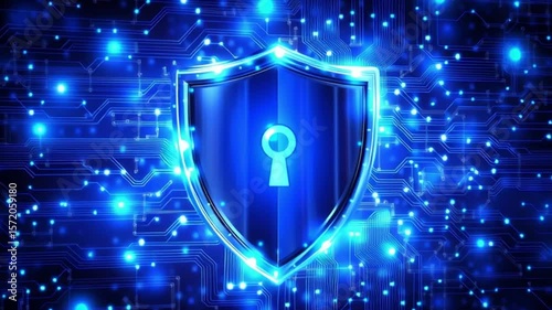 Animated footage illustrating cybersecurity, secure data transmission, gadget safety, and server protection—ideal for tech, IT, and internet security concepts.
