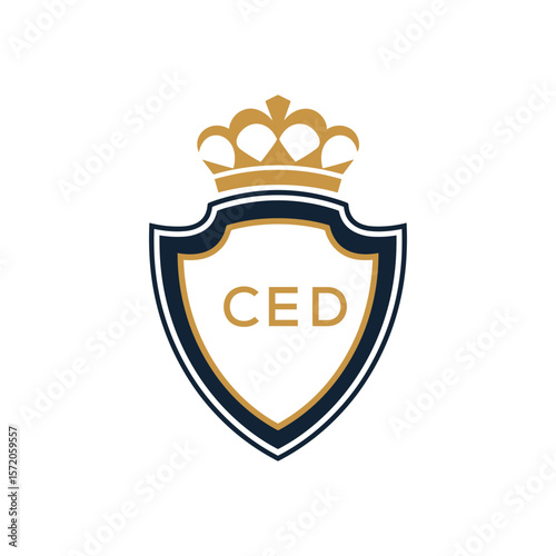 Dynamic Tech Logo Design with CED Letters and Abstract Motion Elements – Modern Business Identity.CED Letter Logo.
