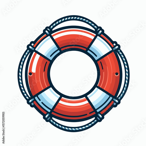 safety buoy vector illustration