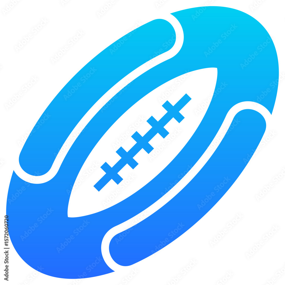 Fototapeta premium Rugby Ball Icon