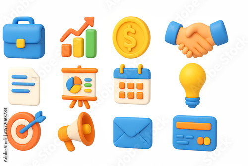 12 set collection of icons technology on PNG transparent background