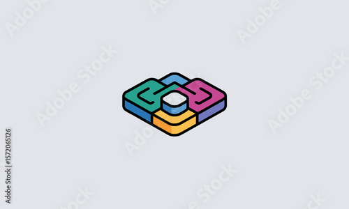 Puzzle pieces connect, symbolizing unity and cooperation, in a minimalist illustration against a clean background, conveying teamwork concept with copy space.