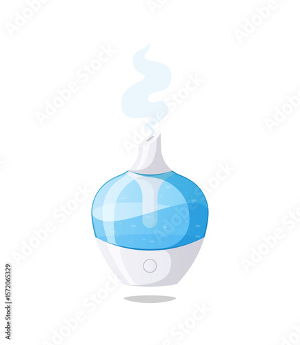 Air humidifier device vector isolated on white background.