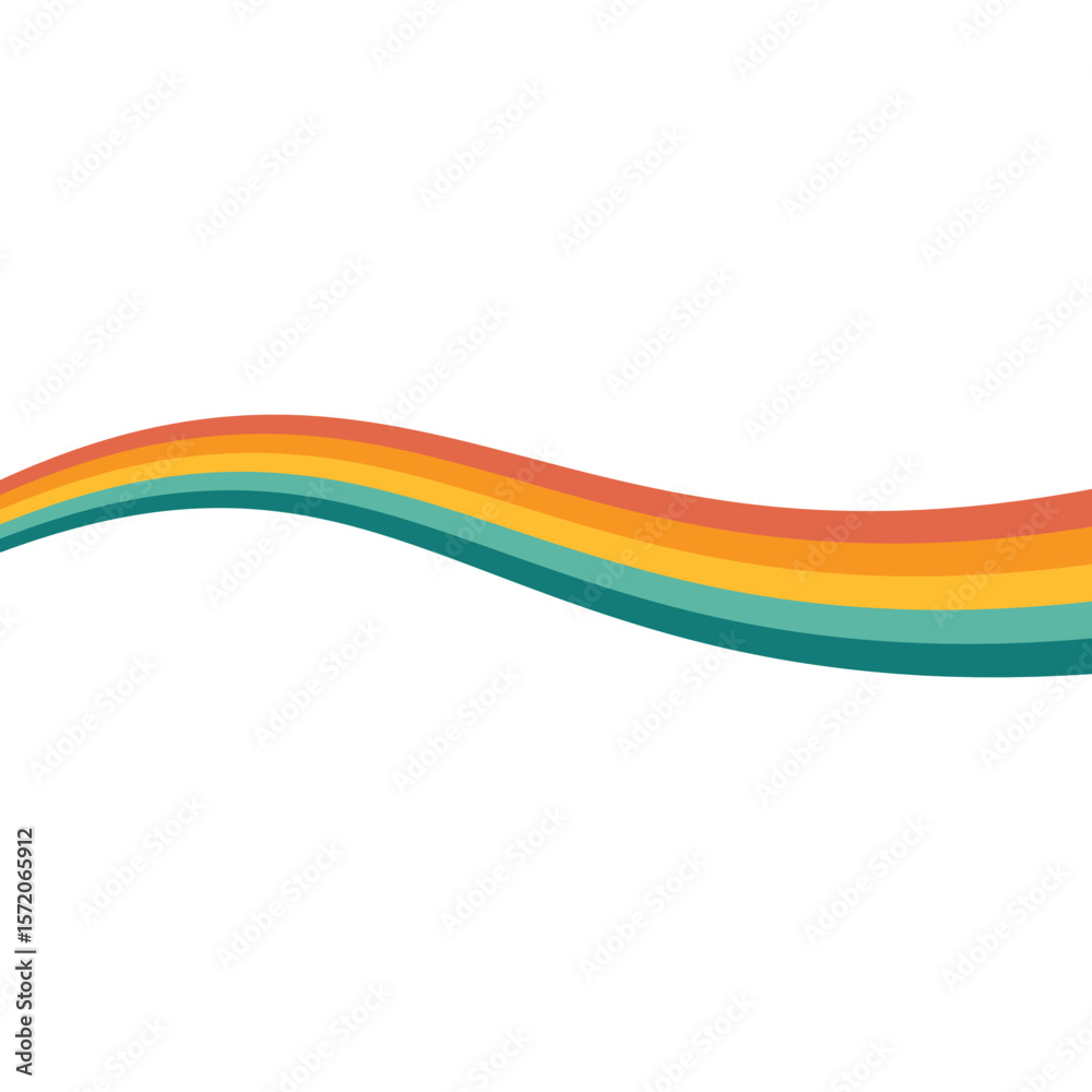 Fototapeta premium Retro Hippie Rainbow