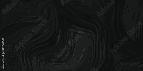 Dark and swirling liquid metal texture with a chrome effect in sophisticated shades of black and gray for modern artistic designs