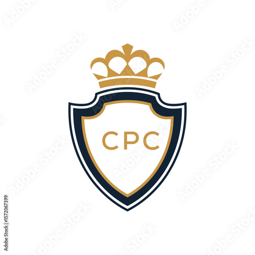 Dynamic Tech Logo Design with CPC Letters and Abstract Motion Elements – Modern Business Identity.CPC Letter Logo.
