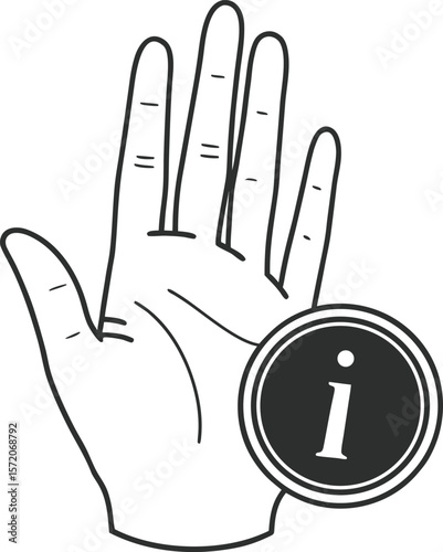 hand sign stop finger illustration