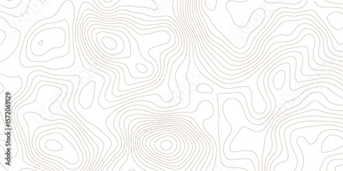 Topographic map background geographic line map with elevation assignments. Modern design with White background with topographic wavy pattern design.paper texture Imitation of a geographical map shades
