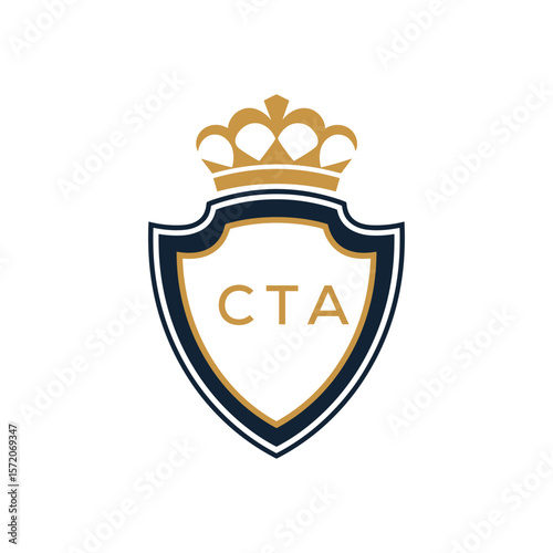 Dynamic Tech Logo Design with CTA Letters and Abstract Motion Elements – Modern Business Identity.CTA Letter Logo.

