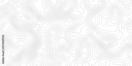 Topographic map background geographic line map with elevation assignments. Modern design with White background with topographic wavy pattern design.paper texture Imitation of a geographical map shades
