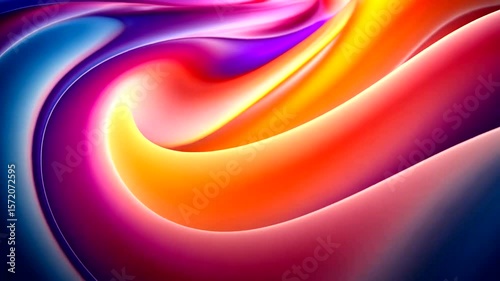 Vibrant and Dynamic Abstract Liquid Background with Flowing Colors and Wavy Shapes