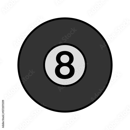 eight ball icon design vector illustration