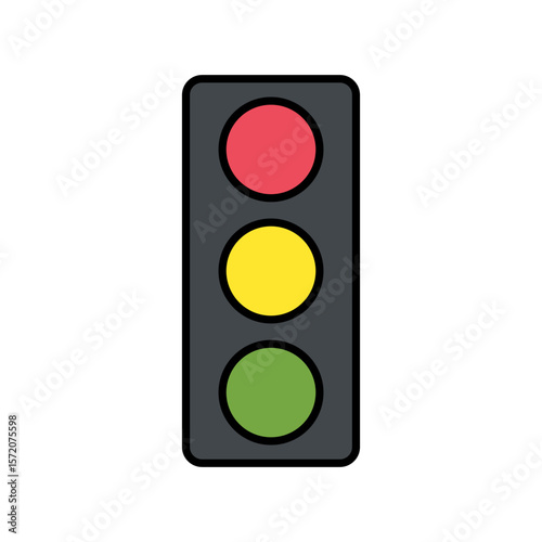 traffic light icon vector illustration