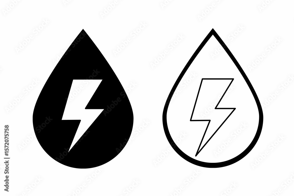 Set of charge with water drop, set of Water energy icon, set of electrolyte icon, charge with water drops, electrolyte, water drop charge Set of charge with water drop, set of Water energy icon, set of electrolyte icon, charge with water drops, electrolyte, water drop charge