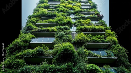 Modern building surrounded by greenery and trees

