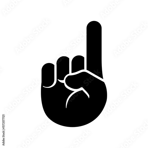 finger pointing up icon design vector illustration