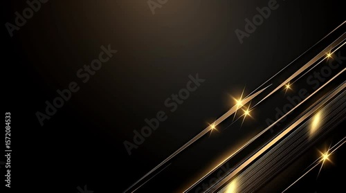 Wallpaper Mural Sleek black and gold glowing lines move diagonally,. Great for upscale branding, awards videos, or premium digital screens. Torontodigital.ca