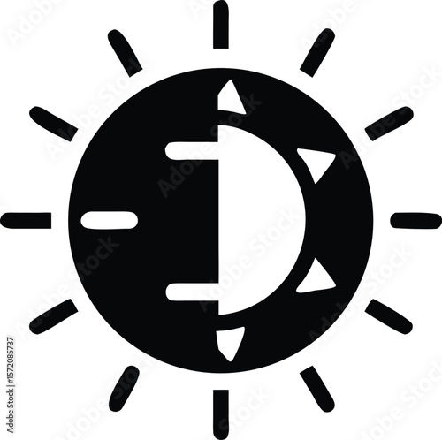 Day and night cycle icon