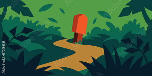 Mysterious Jungle Path Discover the Secret House Hidden Deep Within the Lush Foliage