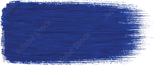 Striking Cobalt Blue Acrylic Paint Stroke on White Background - Bold Texture and Vibrant Color.