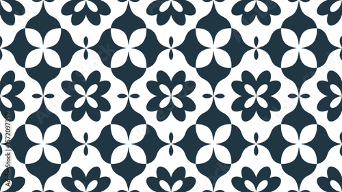 Seamless floral pattern vector background design in beige and navy for textile and wallpaper use
