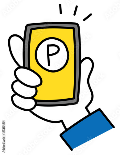 スマホ画面 線画イラスト ベクター