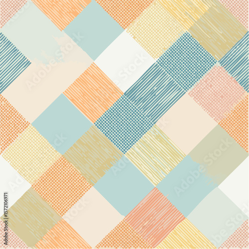 linen-weave background of fine crisscross lines in soft complementary tone pairing