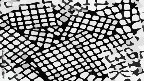 Abstract background art with crack pattern and combination of damage shapes