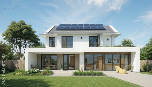 Sustainable Modern House Design: Eco-Friendly Home Powered by Solar