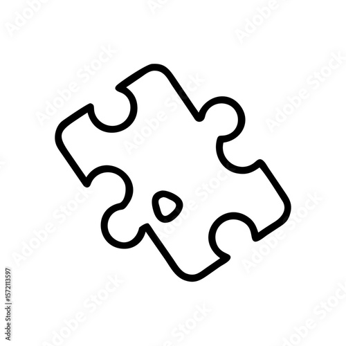 Distinctive Puzzle Piece With Intricate Design on Display