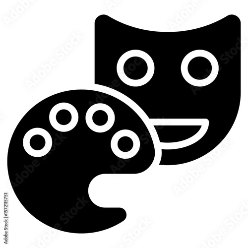 arts and culture glyph icon