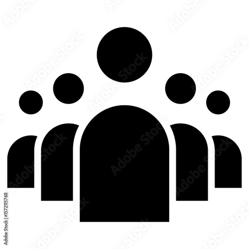 civic engagement glyph icon
