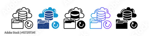 Data Backup multiple icon