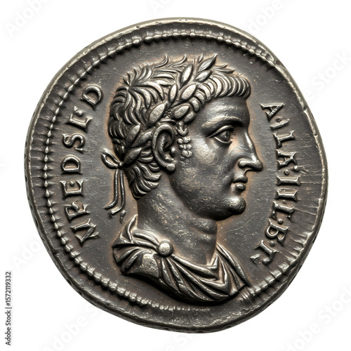 Ancient Roman Coin: Tiberius Caesar Augustus, Numismatic Artifact, Imperial Rome,  Silver Denarius,  Historical Relic,  Roman Emperor