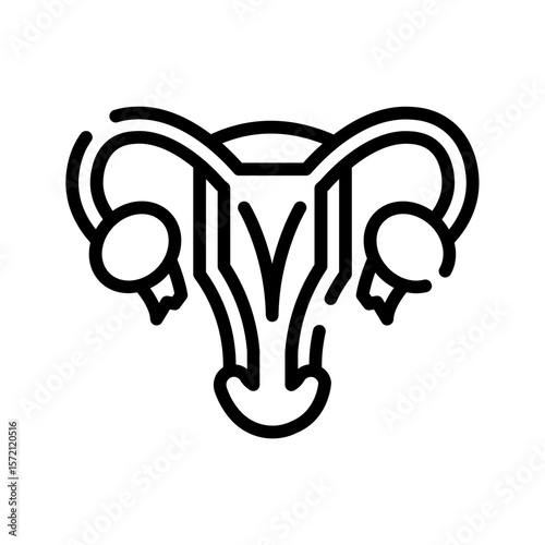 Uterus organ icon