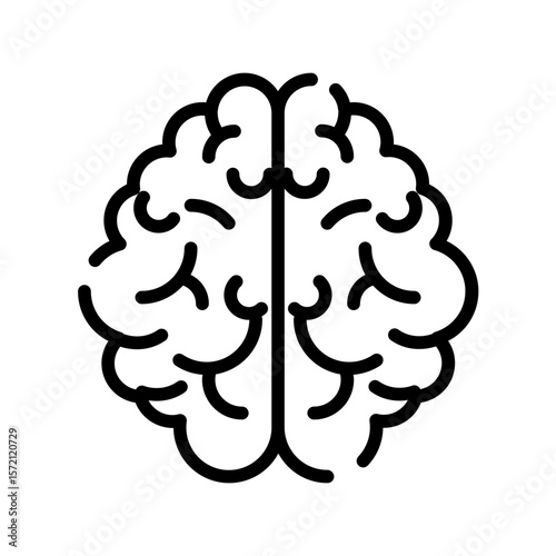 Brain organ icon