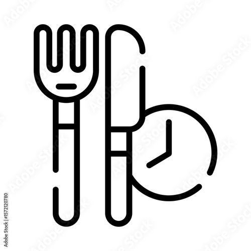 Food time management icon