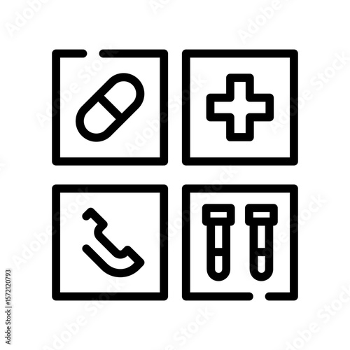 Hospital facility icon