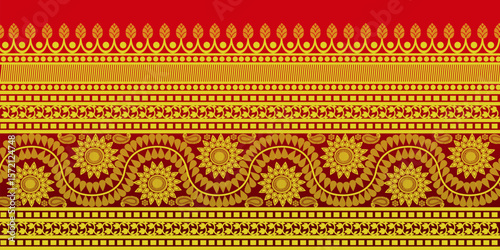beautiful graphic saree design and this sari design is in Indian style which is for textile fashion industry and it can be used as wallpaper backdrop and website bg this style is originated in india