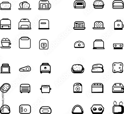 toaster, toaster icon, kitchen toaster, bread toaster, toaster machine, toaster for bread, toaster with slots, toast maker, toaster oven, toasted bread, toaster with crumb tray, toaster