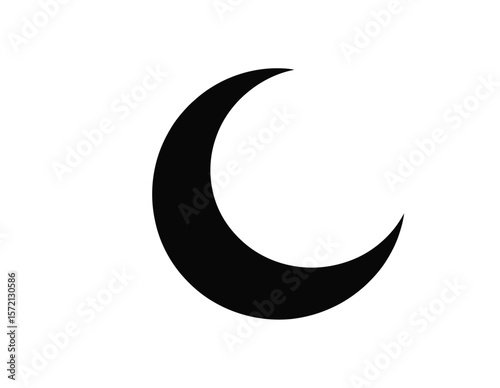 Islam religious symbol star and crescent icon