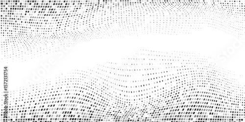 Modern dotted halftone gradient texture. Vanishing polka dot simple art
