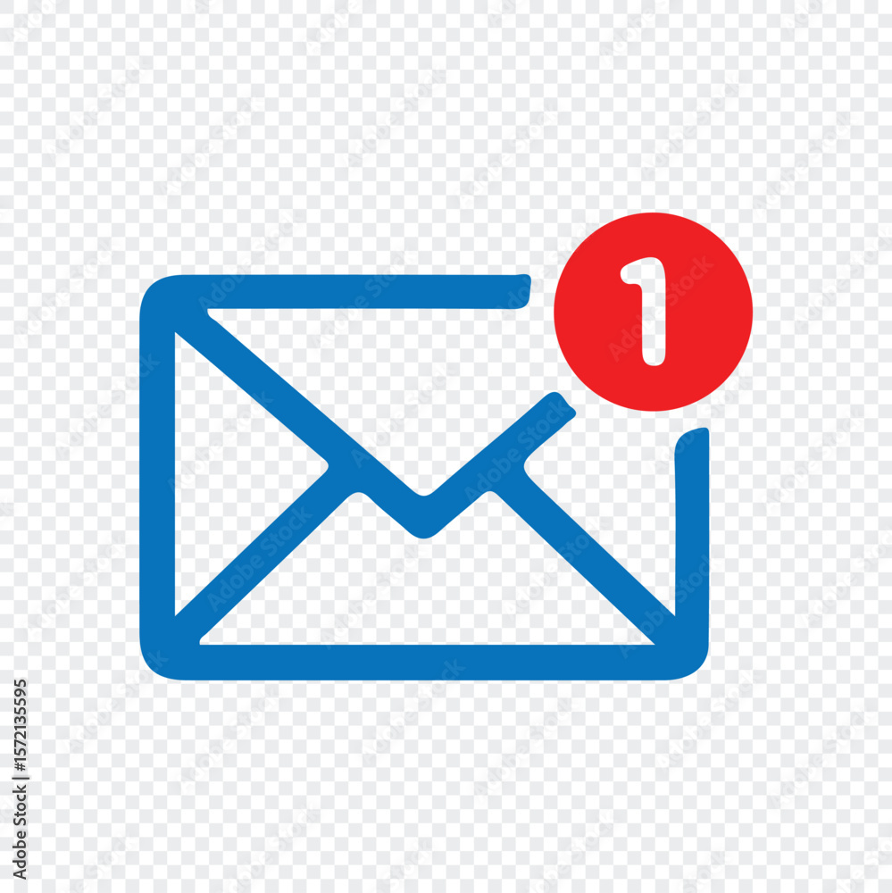e mail icon on blue background e mail icon on blue background