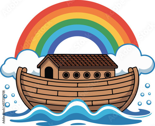 Noah's Ark Transparent isolated vector png