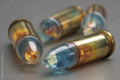 bullets on background
