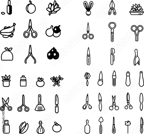 kitchen scissors icons, kitchen shears icons, cooking scissors icons, culinary scissors icons, heavy-duty kitchen scissors icons, stainless steel kitchen scissors icons, multipurpose ki