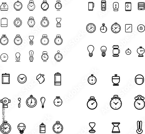 timer icons, kitchen timer icons, digital timer icons, mechanical timer icons, analog timer icons, countdown timer icons, stopwatch icons, cooking timer icons, baking timer icons, magne