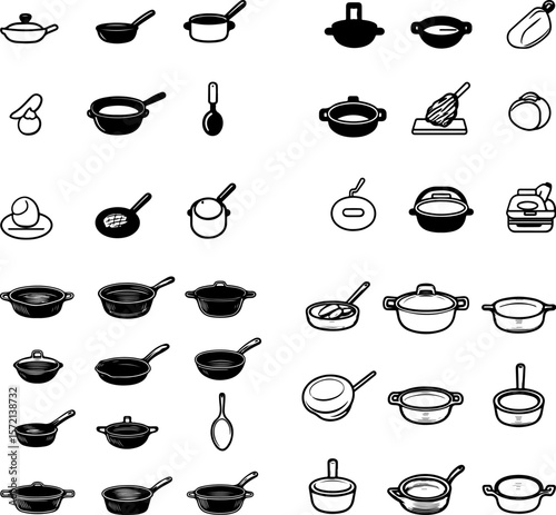 cast iron pan icons, skillet icons, cast iron skillet icons, seasoned cast iron pan icons, enameled cast iron pan icons, round cast iron pan icons, square cast iron pan icons, deep cast