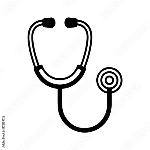 Stethoscope vector graphic for medical professionals doctors nurses and healthcare providers for diagnosis and checkup