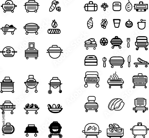 smokeless grill icon, indoor grill icon, electric grill icon, smokeless BBQ icon, smoke-free grill icon, indoor BBQ grill, kitchen appliance icon, portable smokeless grill, countertop g